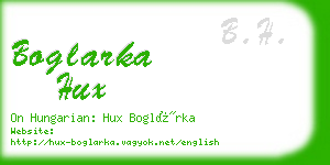 boglarka hux business card